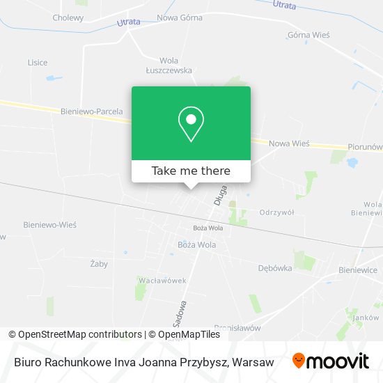 Biuro Rachunkowe Inva Joanna Przybysz map