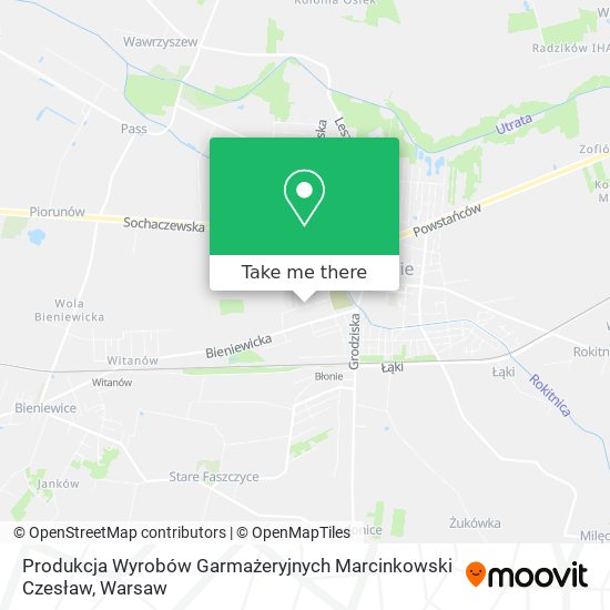 Produkcja Wyrobów Garmażeryjnych Marcinkowski Czesław map