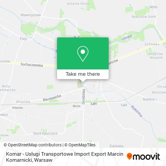 Карта Komar - Usługi Transportowe Import Export Marcin Komarnicki