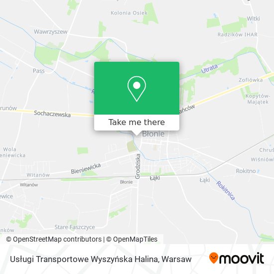 Usługi Transportowe Wyszyńska Halina map