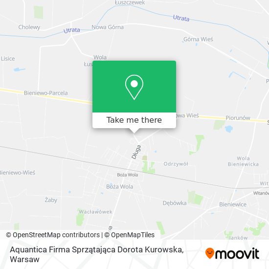 Aquantica Firma Sprzątająca Dorota Kurowska map