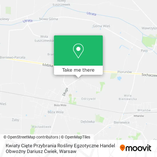 Kwiaty Cięte Przybrania Rośliny Egzotyczne Handel Obwoźny Dariusz Ćwiek map