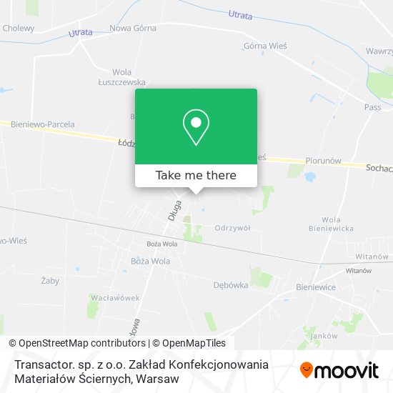 Transactor. sp. z o.o. Zakład Konfekcjonowania Materiałów Ściernych map