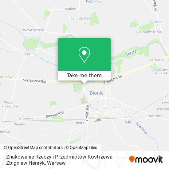 Znakowanie Rzeczy i Przedmiotów Kostrzewa Zbigniew Henryk map