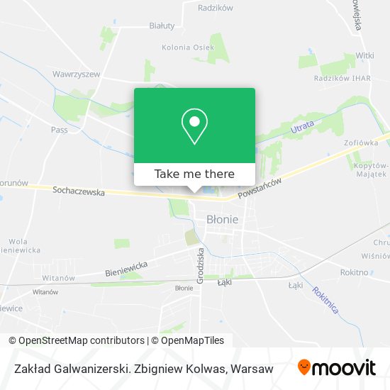 Zakład Galwanizerski. Zbigniew Kolwas map