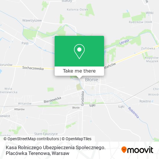 Kasa Rolniczego Ubezpieczenia Społecznego. Placówka Terenowa map