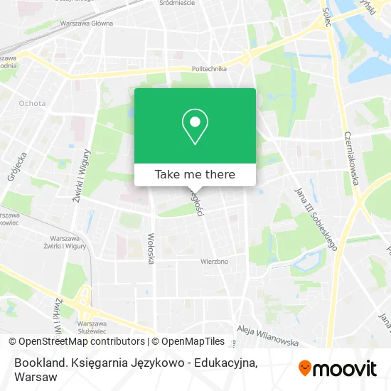 Bookland. Księgarnia Językowo - Edukacyjna map