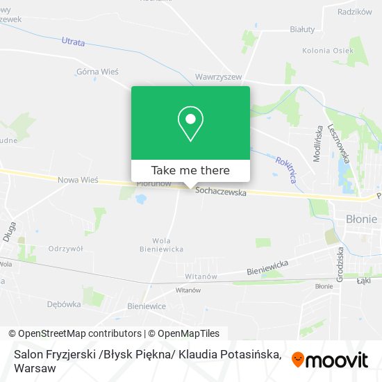 Карта Salon Fryzjerski /Błysk Piękna/ Klaudia Potasińska