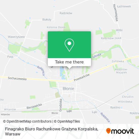 Finagrako Biuro Rachunkowe Grażyna Korpalska map