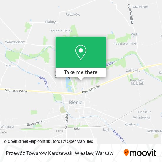 Przewóz Towarów Karczewski Wiesław map