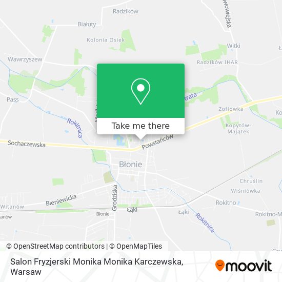 Карта Salon Fryzjerski Monika Monika Karczewska