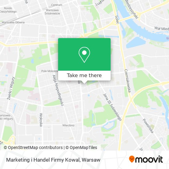 Marketing i Handel Firmy Kowal map