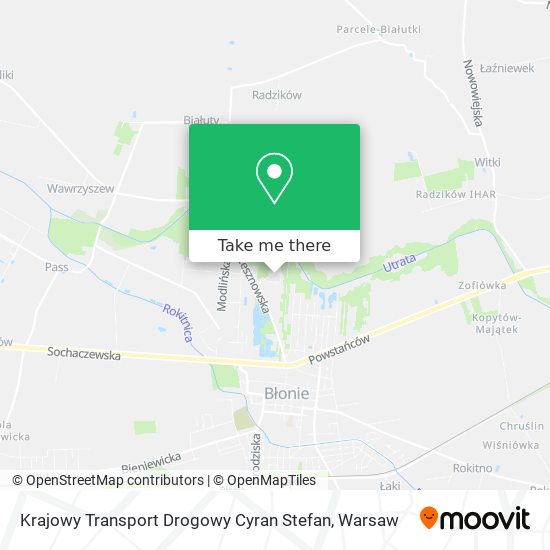 Карта Krajowy Transport Drogowy Cyran Stefan