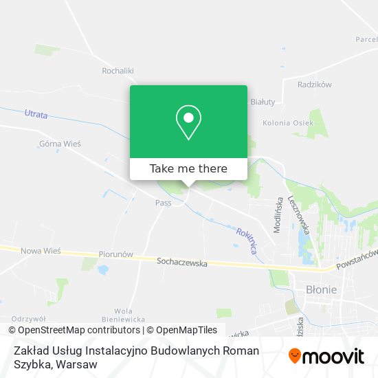 Zakład Usług Instalacyjno Budowlanych Roman Szybka map