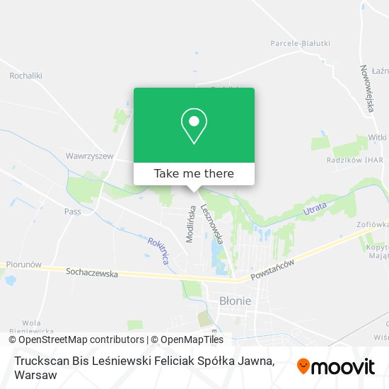 Truckscan Bis Leśniewski Feliciak Spółka Jawna map