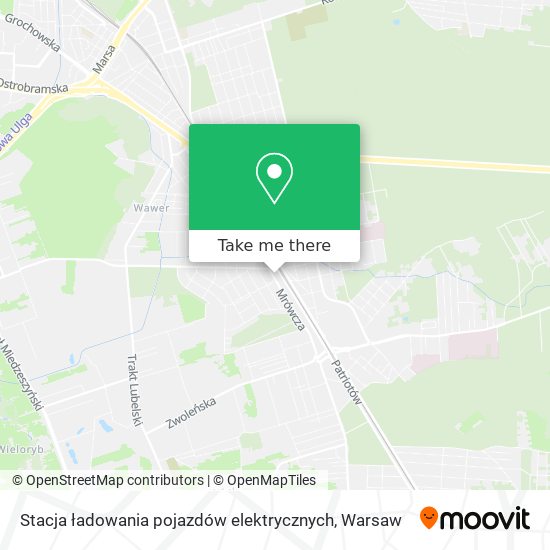 Stacja ładowania pojazdów elektrycznych map