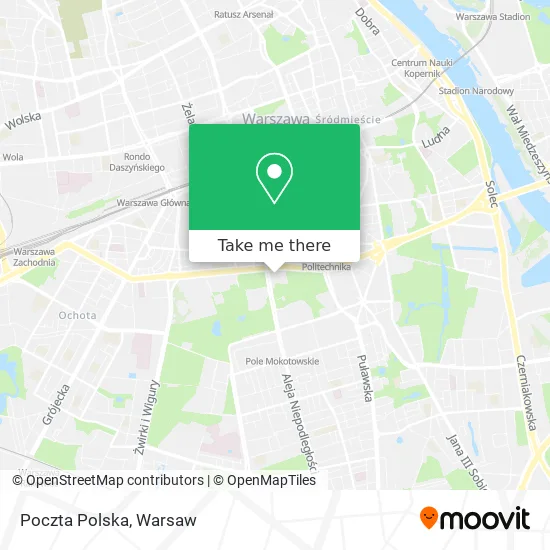 Карта Poczta Polska