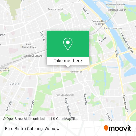 Euro Bistro Catering map