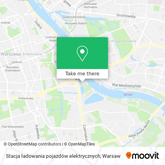 Stacja ładowania pojazdów elektrycznych map