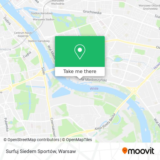 Surfuj Siedem Sportów map