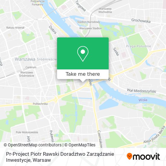 Pr-Project Piotr Rawski Doradztwo Zarządzanie Inwestycje map