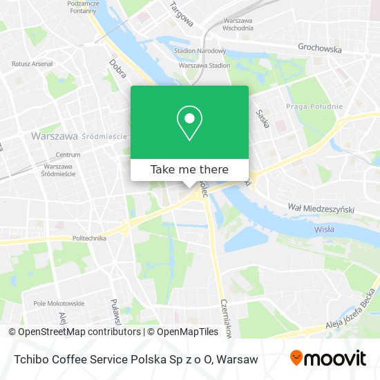 Tchibo Coffee Service Polska Sp z o O map