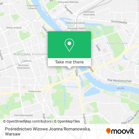 Pośrednictwo Wizowe Joanna Romanowska map