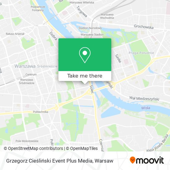 Grzegorz Cieśliński Event Plus Media map