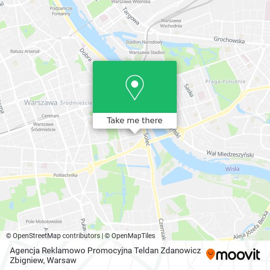 Agencja Reklamowo Promocyjna Teldan Zdanowicz Zbigniew map