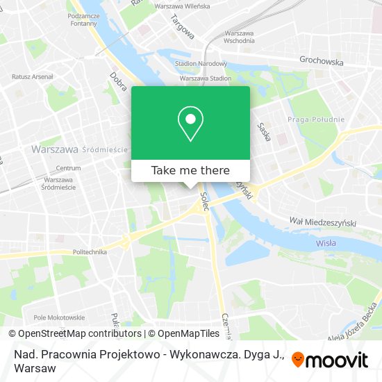 Nad. Pracownia Projektowo - Wykonawcza. Dyga J. map