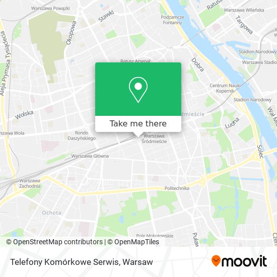 Telefony Komórkowe Serwis map