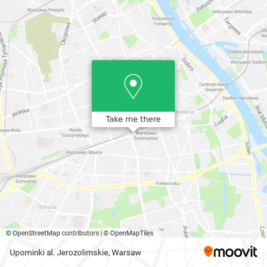 Карта Upominki al. Jerozolimskie