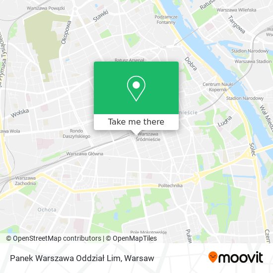 Карта Panek Warszawa Oddział Lim