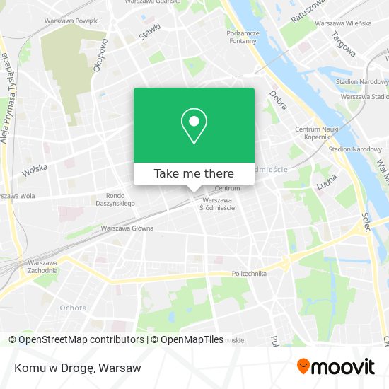 Komu w Drogę map