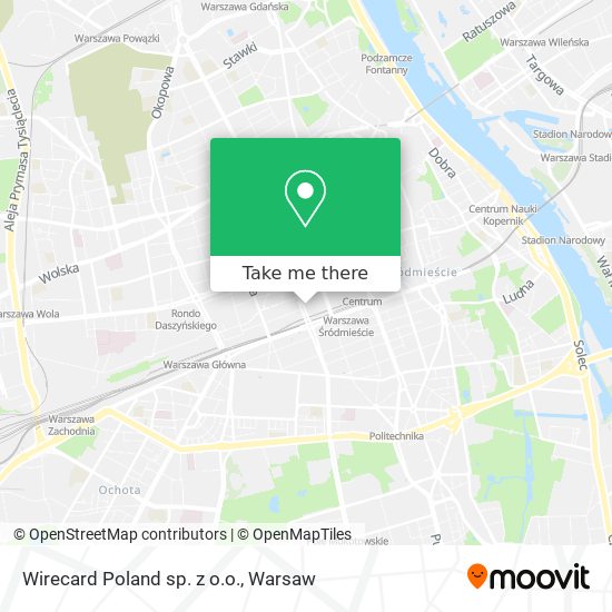 Wirecard Poland sp. z o.o. map