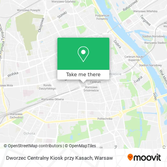Карта Dworzec Centralny Kiosk przy Kasach