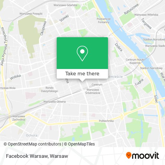 Facebook Warsaw map