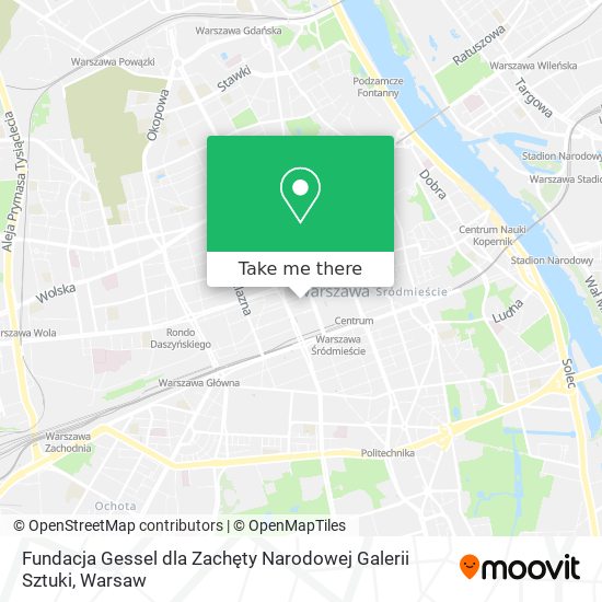 Fundacja Gessel dla Zachęty Narodowej Galerii Sztuki map