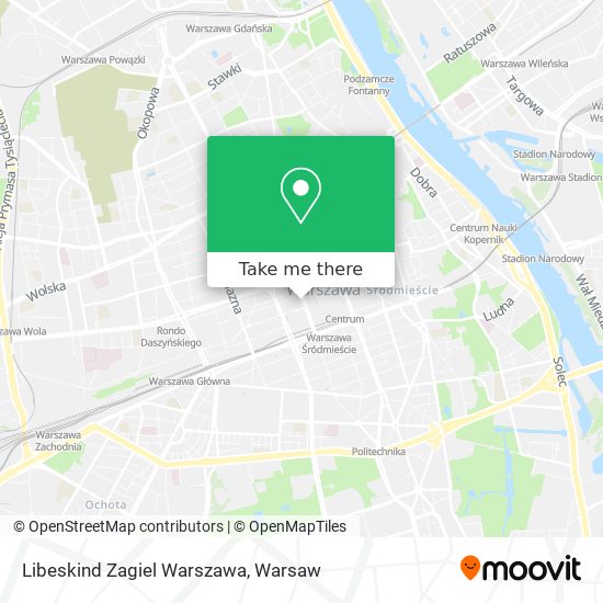 Libeskind Zagiel Warszawa map