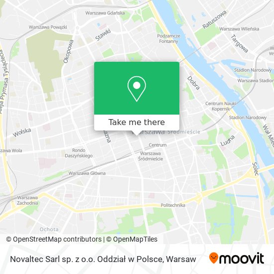 Novaltec Sarl sp. z o.o. Oddział w Polsce map