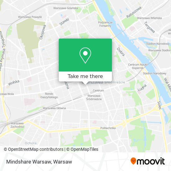 Mindshare Warsaw map