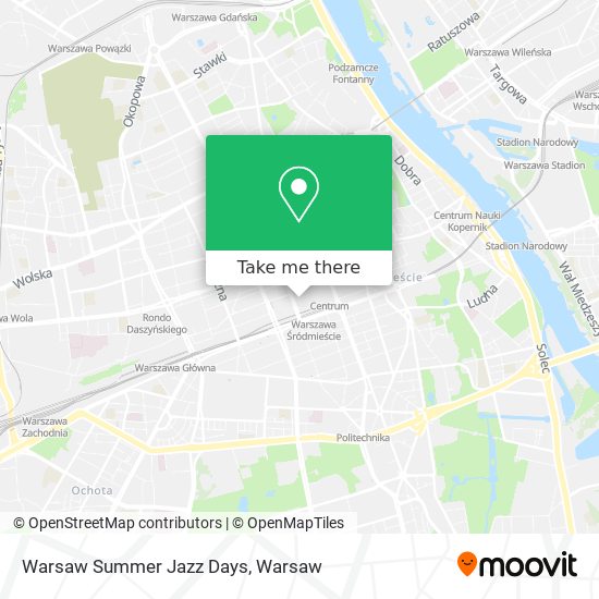 Warsaw Summer Jazz Days map