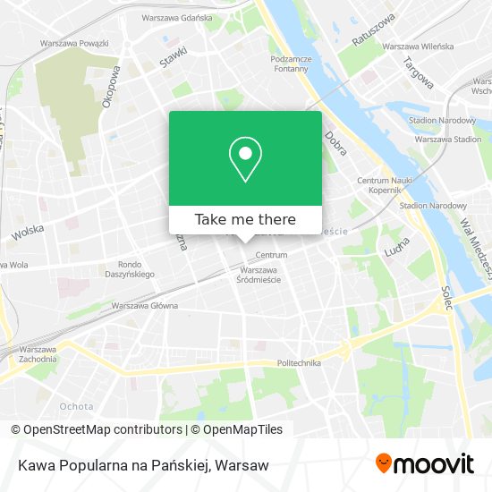 Kawa Popularna na Pańskiej map