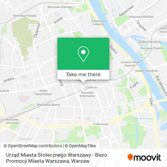 Urząd Miasta Stołecznego Warszawy - Biuro Promocji Miasta Warszawa map