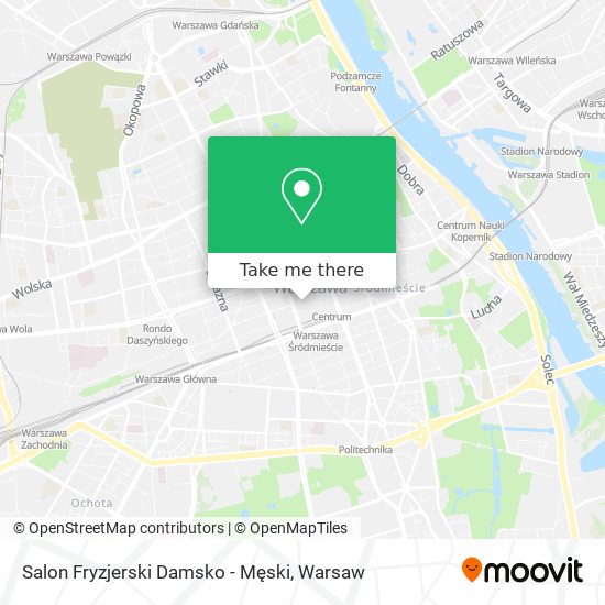 Карта Salon Fryzjerski Damsko - Męski