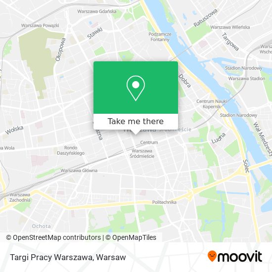 Targi Pracy Warszawa map