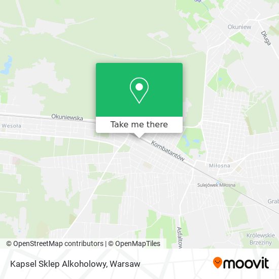 Kapsel Sklep Alkoholowy map