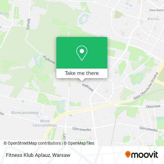 Fitness Klub Aplauz map