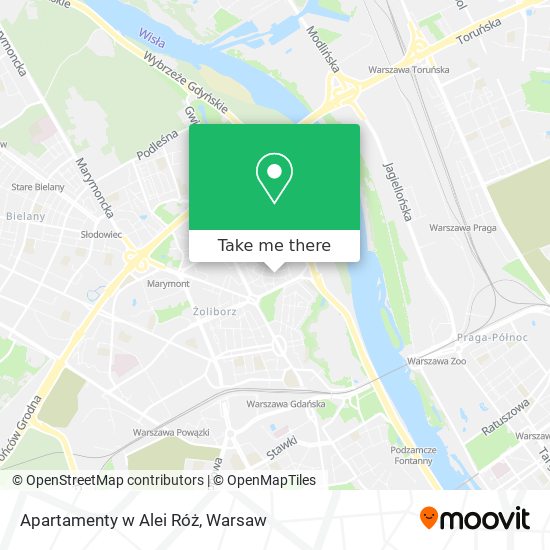 Apartamenty w Alei Róż map