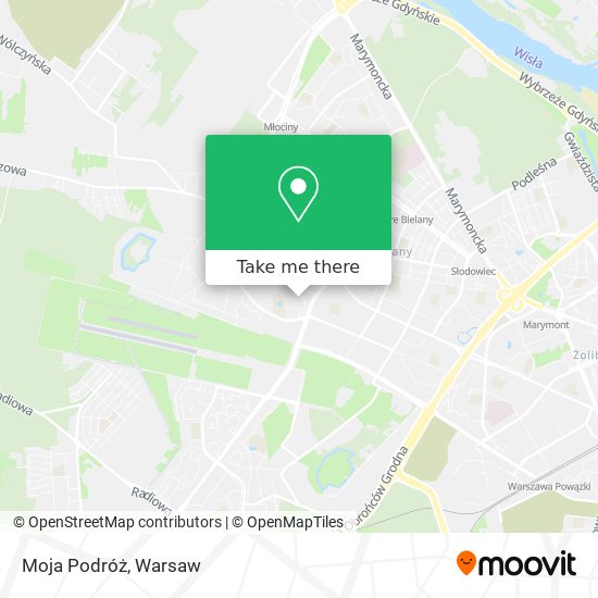 Moja Podróż map